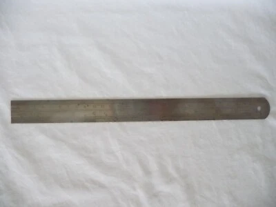 Regla de metal flexible sin óxido Stabila rara de 12" borde recto SAE/Métrica Alemania Foto 1 de 4