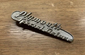 1941 Plymouth Special Deluxe Chrome Emblem (A) - Picture 1 of 5