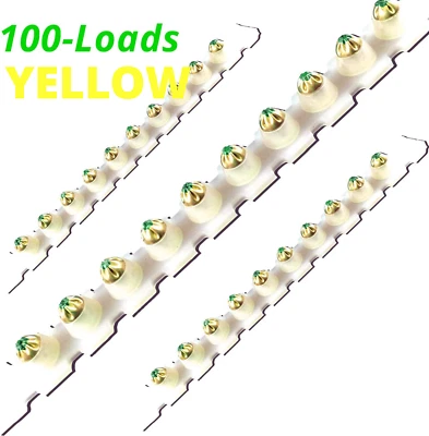 BLUEPOINT 100pcs Yellow Strip Loads for POWERS P35S SIMPSON PT25-S Ramset R25 Hilti DX35