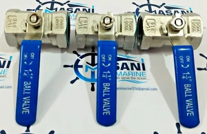 BALL VALVE 11/4" STAINLESS STEEL 316 1000WOG LOT OF 3PCS #NEW - Picture 1 of 5