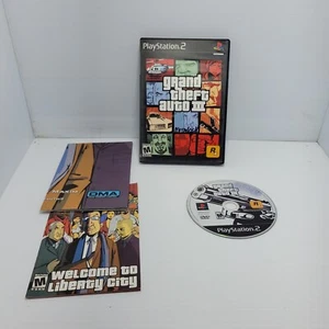 Grand Theft Auto III 3 (PlayStation 2, 2003) PS2 Complete w/ Manual & Map TESTED - Picture 1 of 5