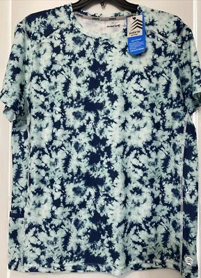 Camisa masculina Solaris Active manga curta estampa ventilada FITNESS Beat The Heat nova com etiquetas - Imagem 1 de 4