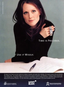2004 Mont Blanc Julianne Moore Watch 1-page MAGAZINE AD - Picture 1 of 1