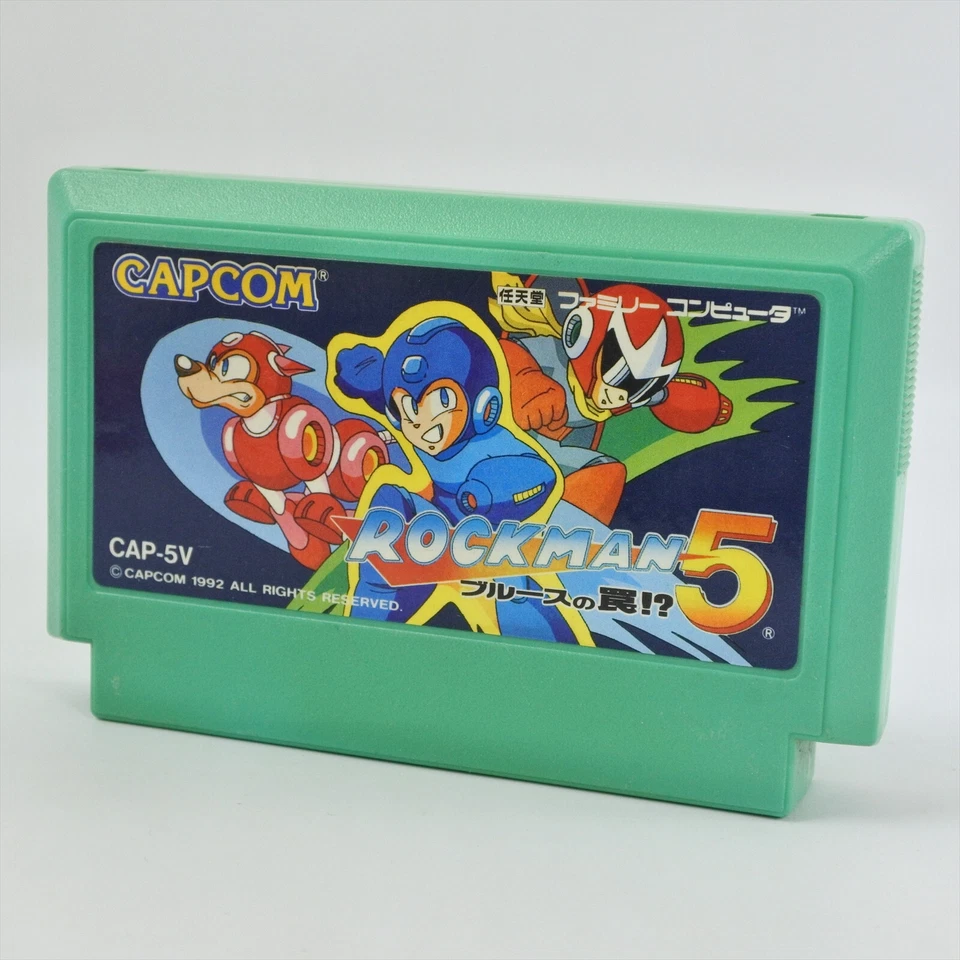 Famicom ROCKMAN V 5 Megaman Cartridge Only Nintendo fc * - Image 1 of 2
