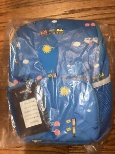 Mountaintop Children’s Toddler Daypack Hiking Backpack Blue w Train Print