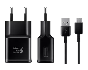 Original Samsung EP-TA20.Schwarz Schnell Ladegerät Galaxy Ladekabel s8.s9.s10 - Bild 1 von 5