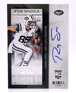 2013 Panini Contenders #181 Ryan Spadola RC Auto New York Jets - Picture 1 of 2