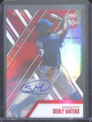 2017 Panini Elite Extra Edition Red Status Diecut Autograph #186 Seuly Matias  - Image 1 of 2