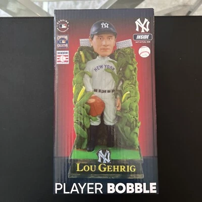 Bobblehead Lou Gehrig FOCO New York Yankees Cooperstown Collection Salón de la Fama Foto 1 de 4