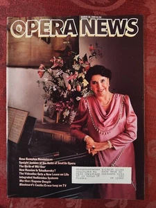 Rara revista METROPOLITAN OPERA NEWS 18 de marzo de 1989 Rose Bampton - Imagen 1 de 1