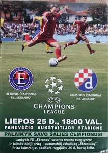 Programme Ekranas Litniania - Dynamo Zagreb Croatia 2006-2007 - Picture 1 of 1