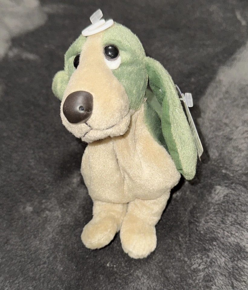 APPLAUSE HUSH PUPPIES PINE GREEN BEAN BAG PUPPY DOG SPECIAL EDITION #61286 PLUSH