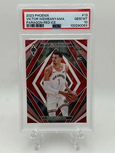 2023-24 Panini Phoenix #13 Victor Wembanyama Paragon Red Ice PSA 10 Rookie RC - Bild 1 von 2