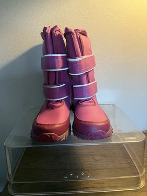 Bota de invierno Lands' End Flurry 525913 niño pequeño EE. UU. 7 púrpura con aislamiento de media pantorrilla Foto 1 de 4