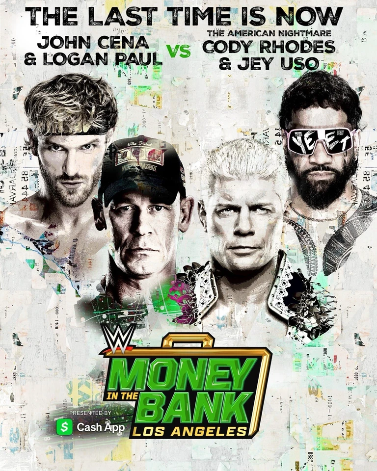 Póster de WWE Money in the Bank 2025 póster 11”x14” John Cena Cody Rhodes Foto 1 de 1