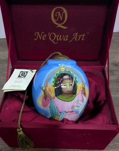 Ne'Qwa Art ornamento interno dipinto a mano "Angel Cloud" in scatola di velluto AF-TB-436 - Foto 1 di 14