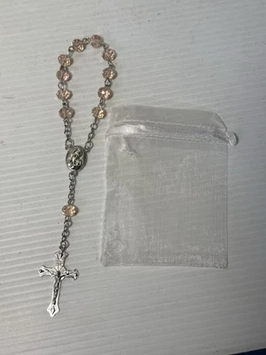 30 PIEZAS MINI ROSARIO BAUTIZO ROSARIO COMUNIÓN BAUTIZO ROSA BAUTIZO FAVORES REGALOS Foto 1 de 4