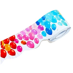 Bordes de tablón de anuncios largos de 18 M con globos de colores, ondulados, enrollados Randa6919 - Imagen 1 de 8