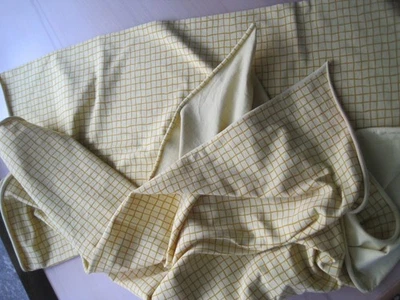 Jersey Bekleidungsstoff mit Karos gelb Swafing 0,8m * 1,8m vorgewaschen - Bild 1 von 4