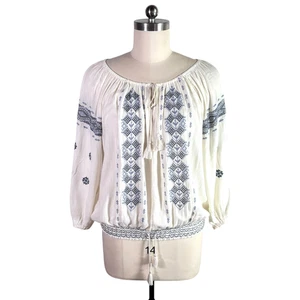ralph lauren denim & supply embroidered blouse top XL boho western romantic - Picture 1 of 9