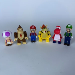 6 KNEX Nintendo Mini Figures Mario, Diddy Kong, Yoshi ,Luigi... K’NEX - Picture 1 of 7