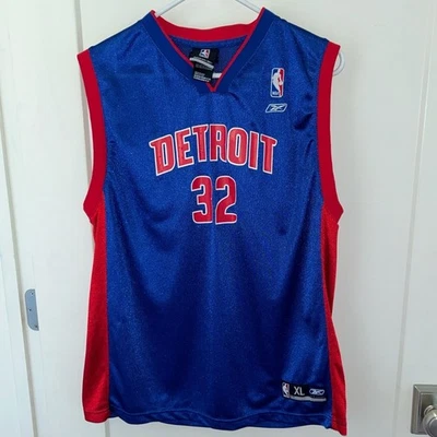 Camiseta Reebok NBA Detroit Pistons #32 Hamilton juvenil XL 18-20 NUEVA SIN ETIQUETAS Foto 1 de 4