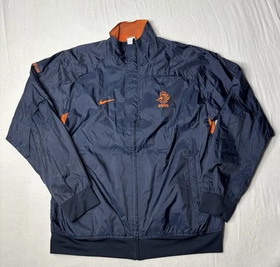 PAÍSES BAJOS Equipo de Fútbol Pista CHAQUETA ENTRENAMIENTO NIKE Talla Grande Azul Cremallera Completa Foto 1 de 4