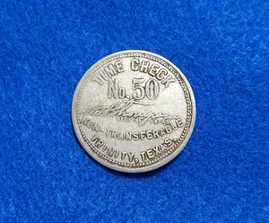 Texas Lumber Scrip Time Check Token, J.L. THOMPSON, Trinity, Serial #1153 ๐ - Picture 1 of 2