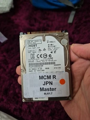 H.G.S.T HEJ421080G9AT00 80GB IDE PATA 4260RPM 2.5IDE Car Navigation Hard Drive - Image 1 of 4