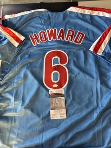 Ryan Howard Autographed Phillies MLB Custom Jersey JSA COA - Picture 1 of 5