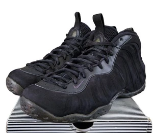 Nike Air Foamposite One Prm Triple Black - Taglia 10 - 575420-006 - Foto 1 di 12