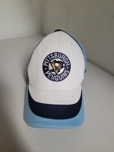 Mütze Kappe Pittsburgh Penguins Reebok Stretch Fit Größe S/M blau weiß NHL - Bild 1 von 12