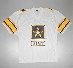 Vintage U.S. Army Fußball Trikot Herren Large weiß Army stark genäht  - Bild 1 von 8