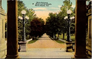 ST. MARY'S of the WOODS Main Entrance TERRE HAUTE, Indiana IN unused Postcard - Picture 1 of 2