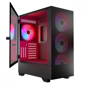 5903560981244 Case SIROCO ARGB FLOW MIDI USB 3.0x2+TYPE-C MODECOM - Bild 1 von 10