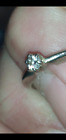 + 14K Vintage Gold VS2 - .44ct Princess Diamond Solitaire Engagement Ring Size 7