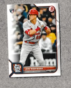 2022 Bowman #64 LARS NOOTBAR Rookie St. Louis Cardinals MINT - Picture 1 of 2