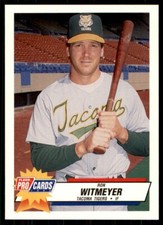 1993 Fleer ProCards Ron Witmeyer Tacoma Tigers #3041