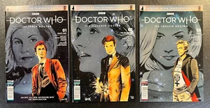 DOCTOR WHO ROAD TO THE 13th DOCTOR 1 2 3 Complete Set Robert HACK Covers Image - Picture 1 of 2