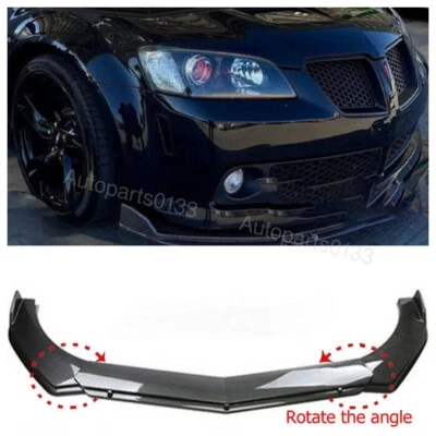 Carbon Style Front Bumper Lip Spoiler Splitter Body Kits For Pontiac G8 GT GTO Foto 1 de 4