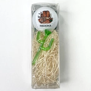 Sedona Golfball mit Kaktus Tee • Souvenir - Bild 1 von 2