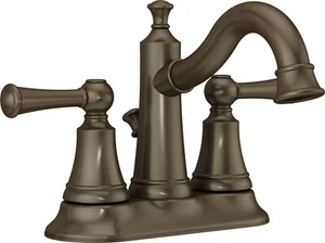 Rubinetto bagno stile vittoriano 1,2 GPM centrale Heritage bronzo lucidato a olio - Foto 1 di 1