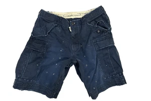 Polo Ralph Lauren Herren 36 marineblau lackiert abgenutzt Militär Cargo Shorts Vintage - Bild 1 von 20