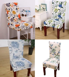 New Slipcovers Elastic Chair Cover Stretch Dining Room Seat - Picture 1 of 7