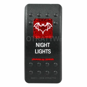 OTRATTW Carling Technologies Contura II Rocker Switch, NIGHT LIGHTS, RED LENS - Picture 1 of 6