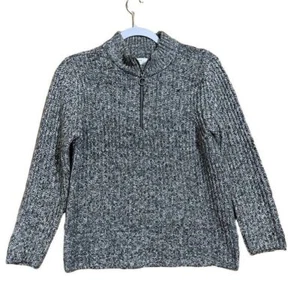 Zara Kids The Knit Wear Sweater Size 10 Quarter Zip Long Sleeve Cotton Blend - Picture 1 of 9