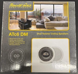 ALTAVOCES DE TECHO TWEETER DOBLE PHOENIX GOLD 200 VATIOS 6 1/2" PULGADAS ATC6 DM (Z13) - Imagen 1 de 5