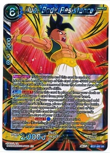 Dragon Ball Super Juego de Cartas Masters Uub, Resistencia Corporal BT21-052 Súper Raro Casi Nuevo - Imagen 1 de 2