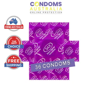 Sax Extra Tighter Fit Fitting Condoms 36 Condoms Bulk Buy Condoms FREE SHIPPING - Picture 1 of 6