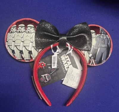 2024 Disney D23 Artist Series Loungefly Dark Side  Star Wars Ears Headband New — 第 1/4 张图片